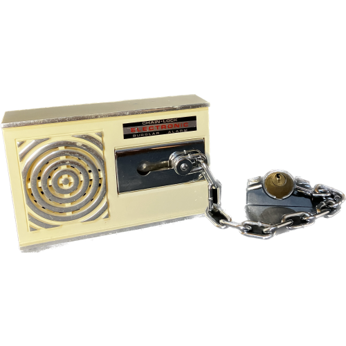Vintage Chain-Lock Electronic Burglar Alarm