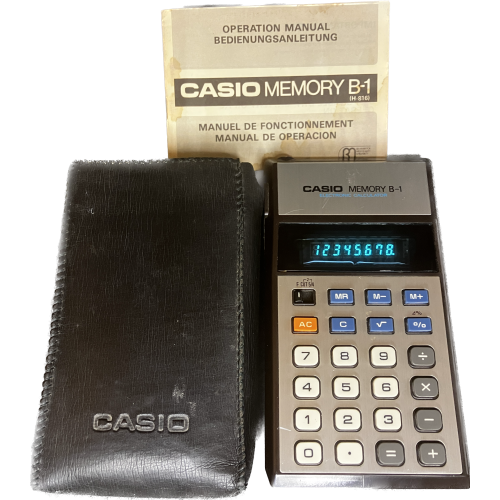 Casio Memory B-1 Vintage Elektronik Hesap Makinesi